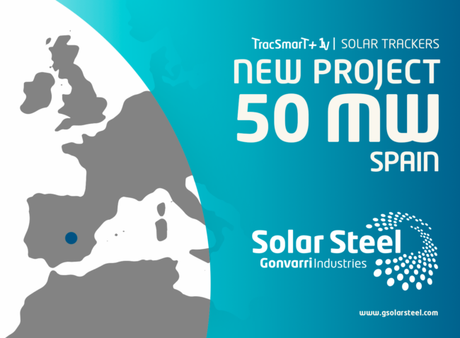 new 50MW solar trackers supply