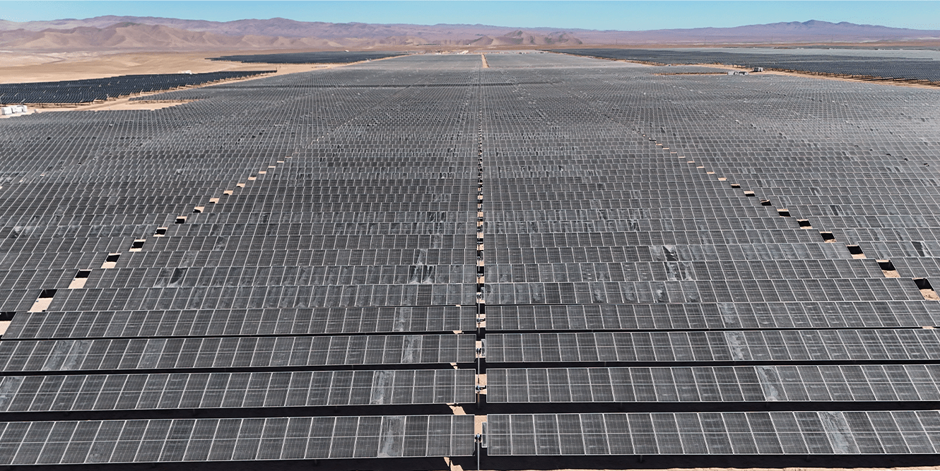 1P trackers Chile Solar Steel