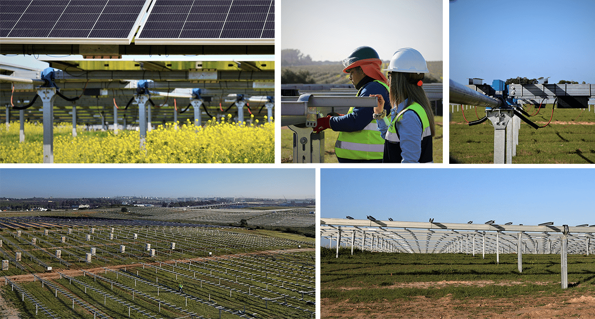 Hipódromo y Rotasol, planta fotovoltaica con seguidores solares 1P