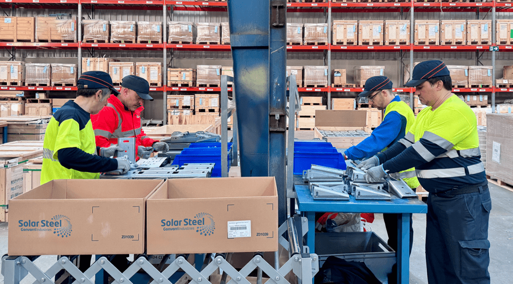 solar tracker pre-assembly