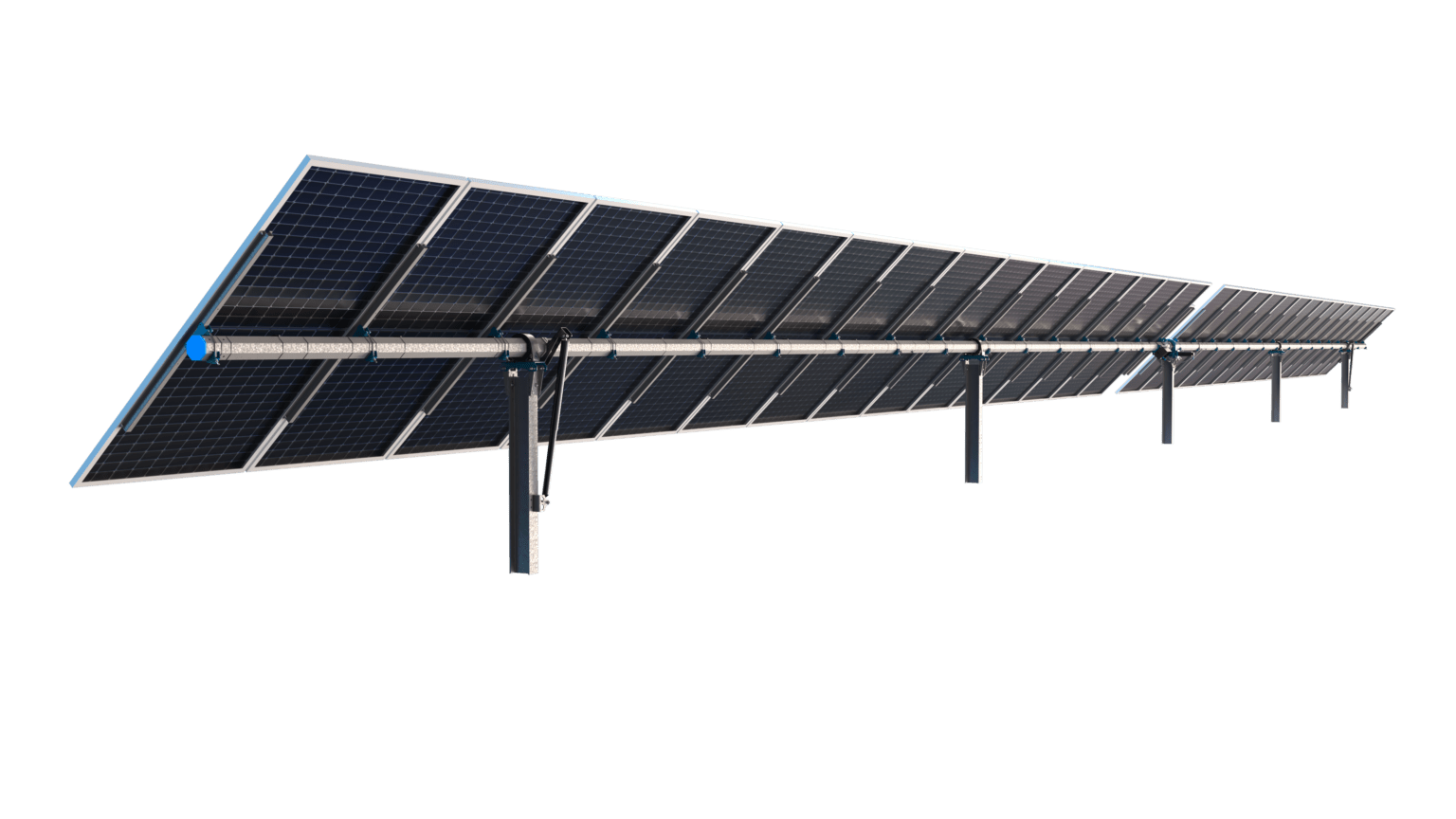 1P solar trackers | TracSmarT+1P | Solar Steel