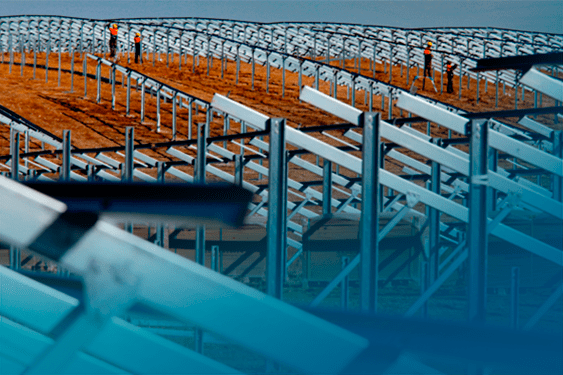 Solar Steel_fixed-tilt solar structures